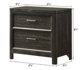 Ethel Dark Brown Upholstered Panel Bedroom Set view 12