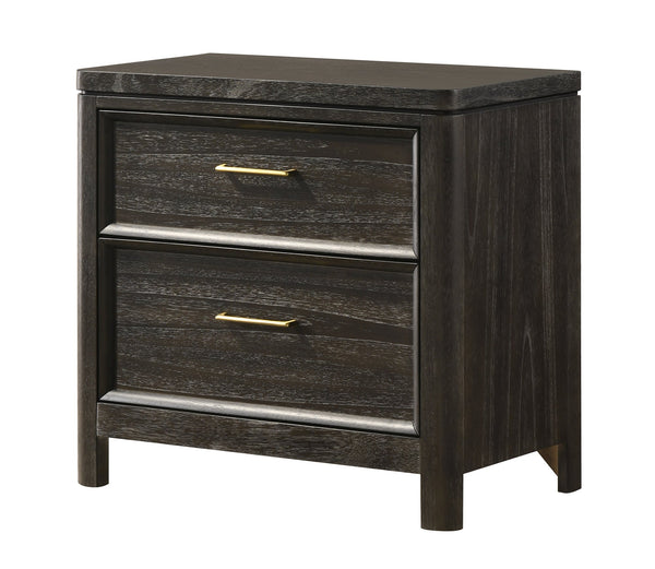Ethel Dark Brown Nightstand from Decor Furniture