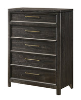 Ethel Dark Brown Upholstered Panel Bedroom Set view 13