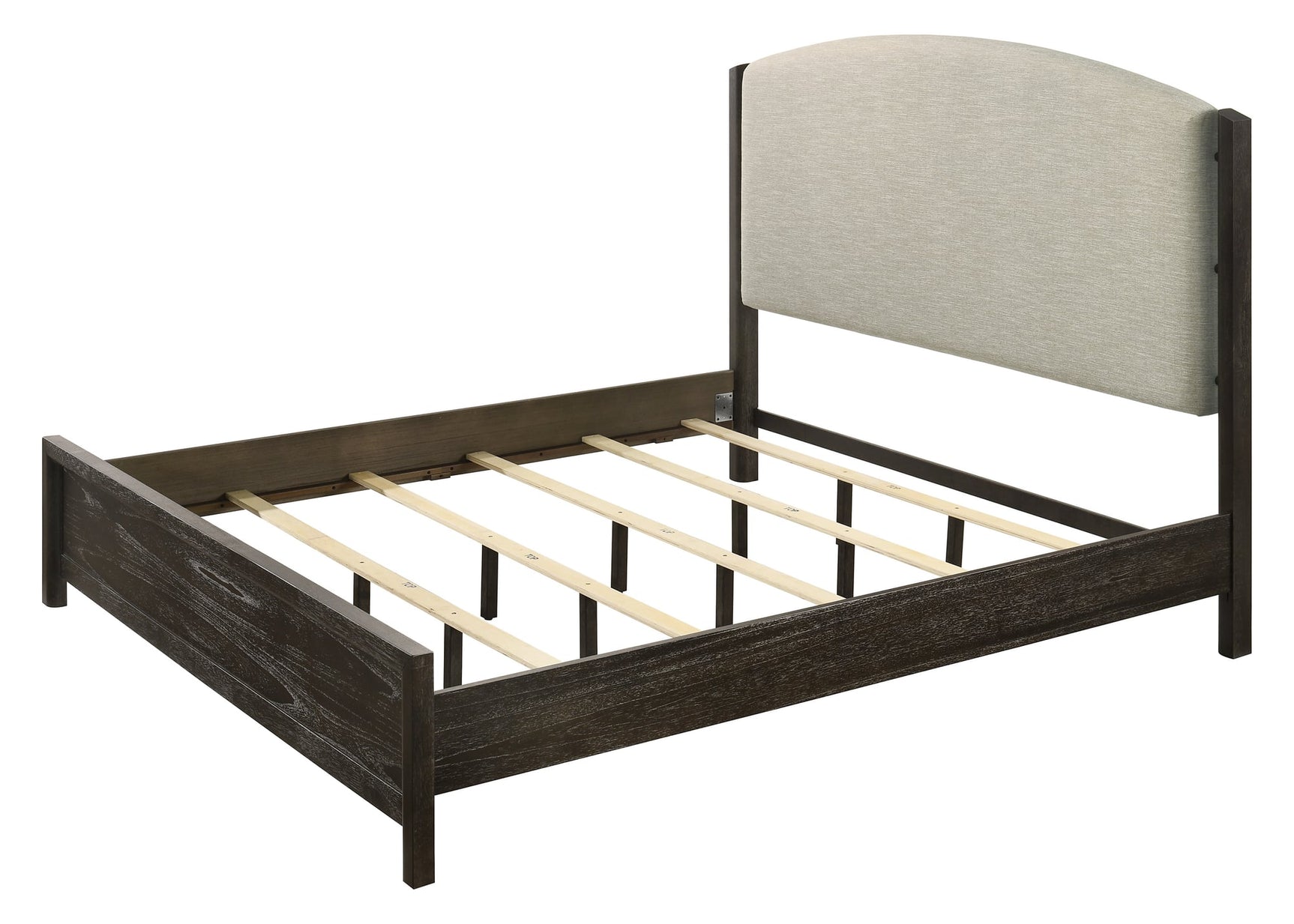 Ethel Dark Brown Upholstered Panel Bedroom Set view 3