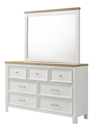 Aston White Dresser and Mirror from Decor Furniture