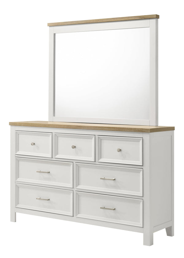 Aston White Dresser and Mirror from Decor Furniture
