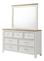 Aston White Dresser and Mirror from Decor Furniture