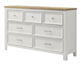 Aston White Dresser and Mirror view 2