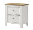 Aston White Nightstand With Center Glide from Decor Furniture