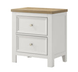 Aston White Nightstand With Center Glide from Decor Furniture