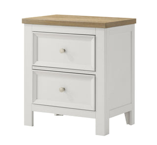 Aston White Nightstand With Center Glide from Decor Furniture
