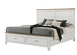 Aston White Storage Platform King Bed from Decor Furniture