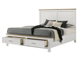 Aston White Storage Platform Bedroom Set view 7