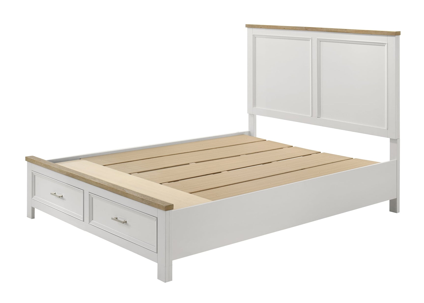 Aston White Storage Platform Bedroom Set view 8