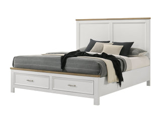 Aston White Storage Platform Queen Bed from Decor Furniture