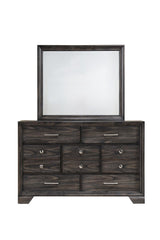 main view of Jaymes Gray Storage Fabric Platform Bedroom Set bed