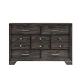 main view of Jaymes Gray Storage Fabric Platform Bedroom Set bed