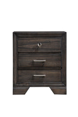 main view of Jaymes Gray Storage Fabric Platform Bedroom Set bed