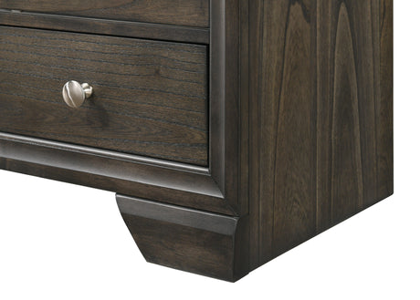 Jaymes Modern Gray Dresser with Metal Handles and 10 Drawers