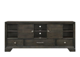 main view of Jaymes Gray Storage Fabric Platform Bedroom Set bed