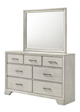 Side perspective of the bedroom set including chest