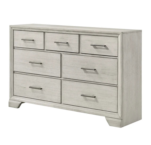 King size upholstered storage bed from front