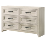 Lorraine Cream Panel Bedroom Set side bed angle