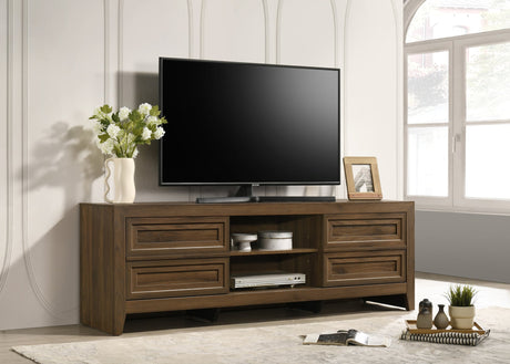 Lorraine TV Stand in Brown Finish from Decor Furniture
