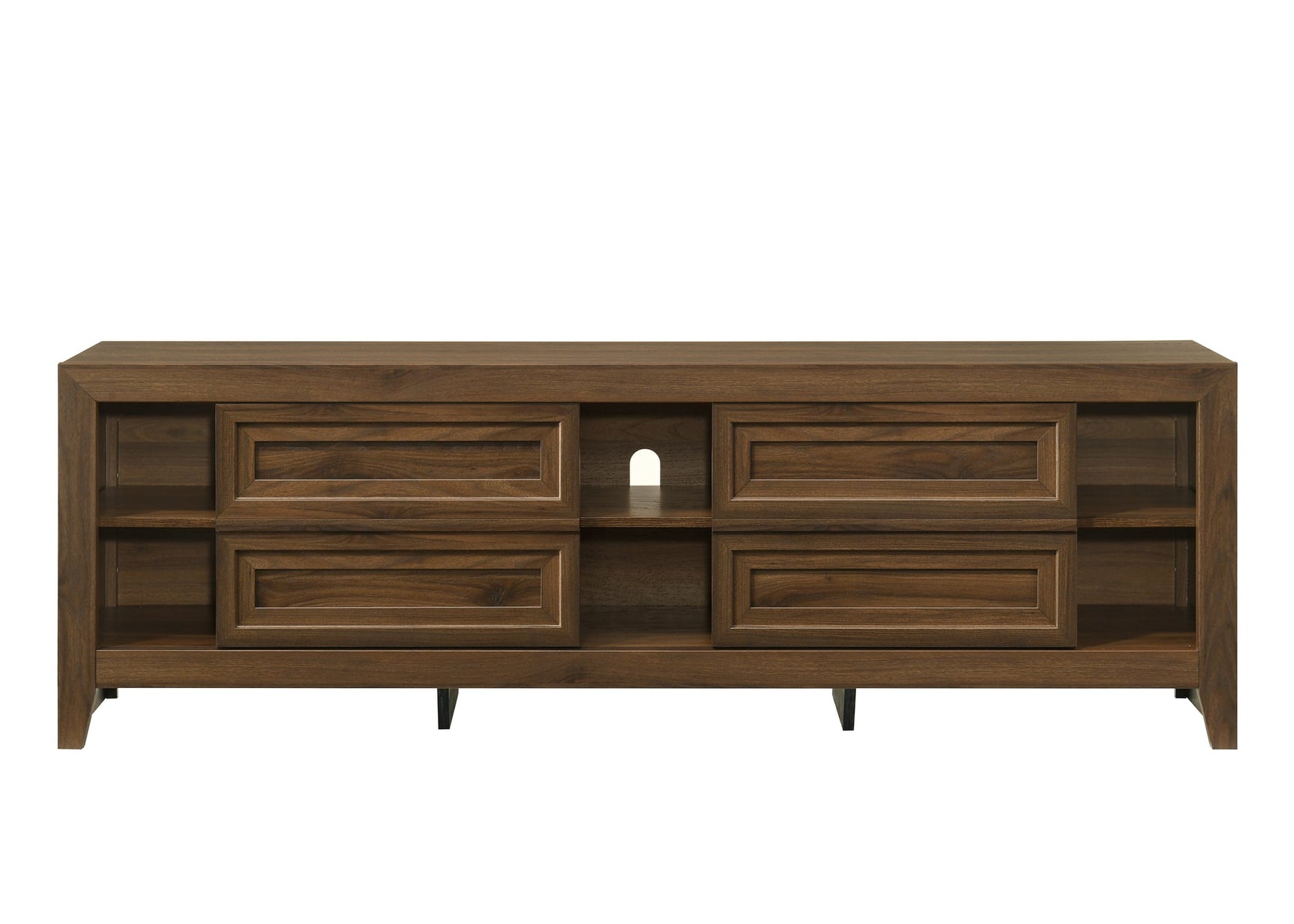 Lorraine TV Stand in Brown Finish view 4