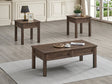 Lorraine 3-Piece Brown Coffee Table Set from Decor Furniture