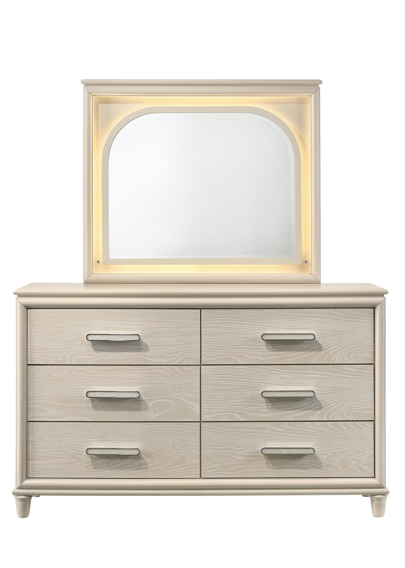 Aviana dresser with illuminated mirror