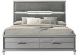 Amiri nightstand close-up showing charging ports
