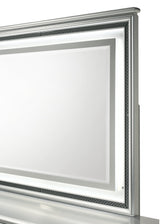 side view of Amiri Gray bedroom mirror