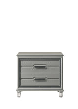 bedroom view with Amiri Gray nightstand