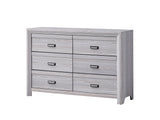 Adelaide Gray upholstered full panel bed front view