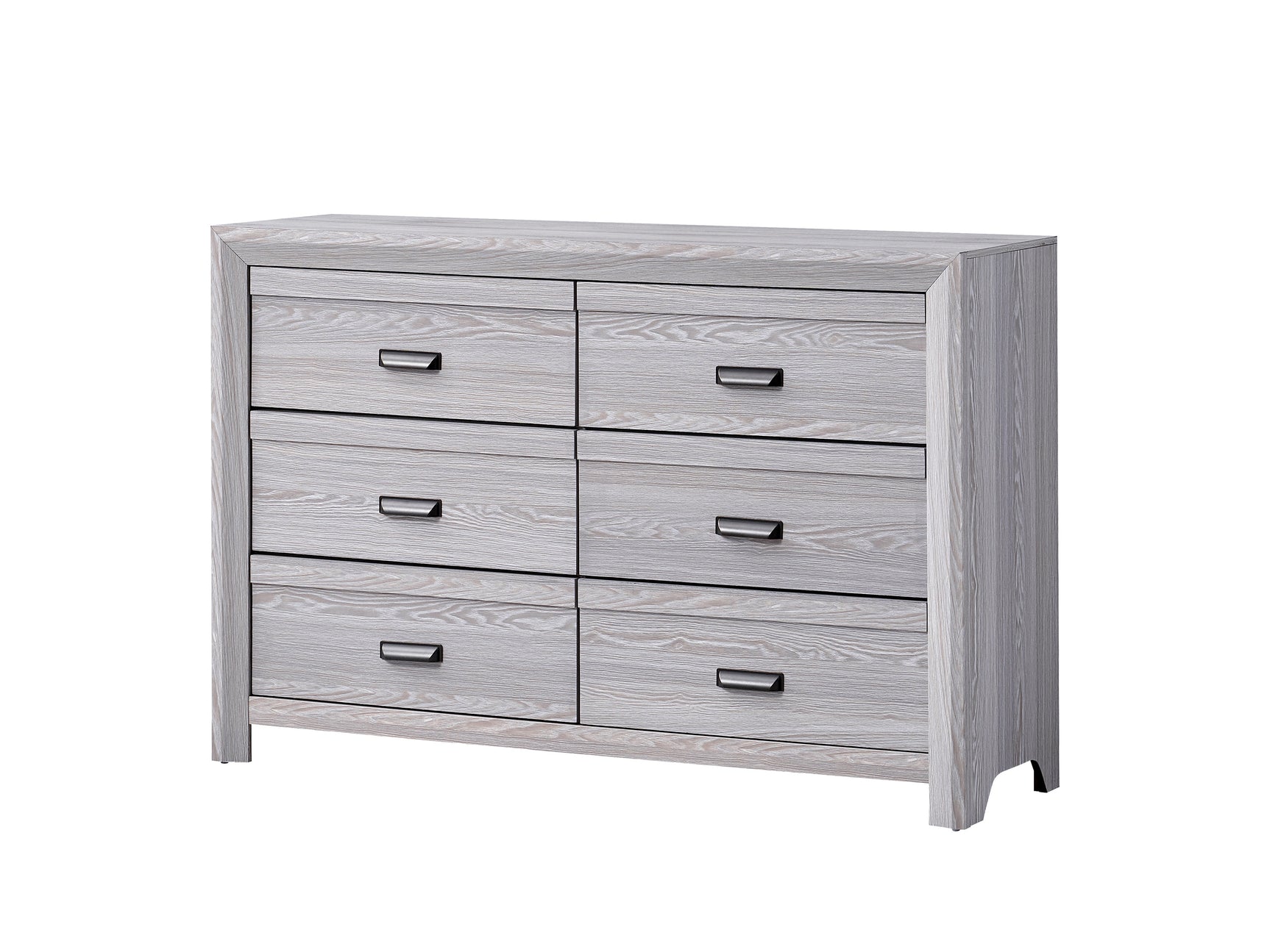 Adelaide Gray upholstered full panel bed front view