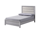 Twin bed version with gray upholstery