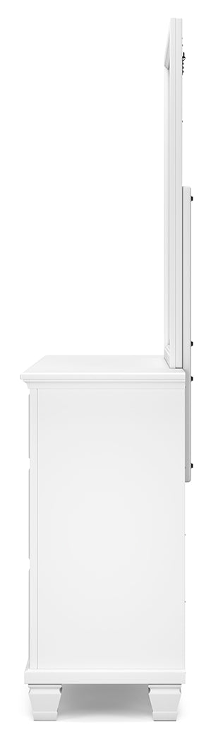 Alternate side view of Fortman dresser