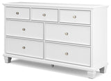 Fortman White Dresser alternate angle