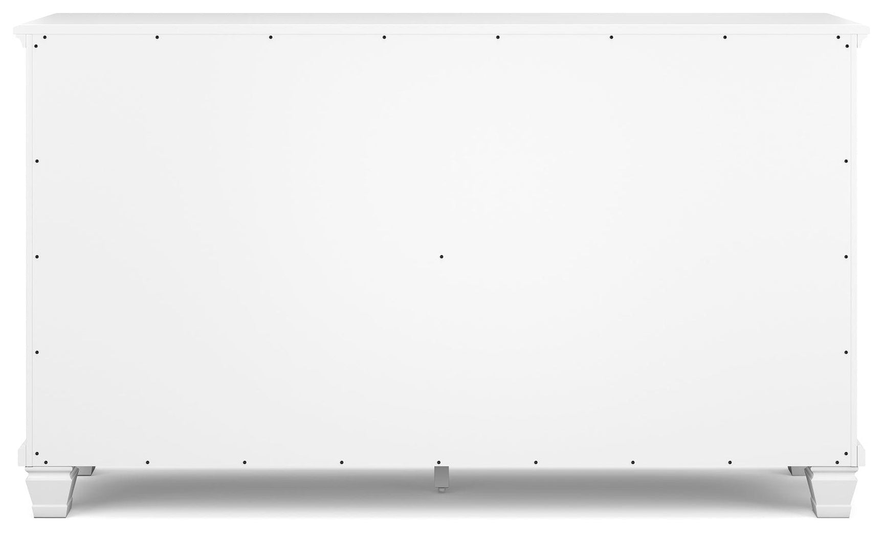 Fortman White Dresser back view