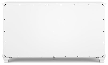 Fortman White Dresser back view