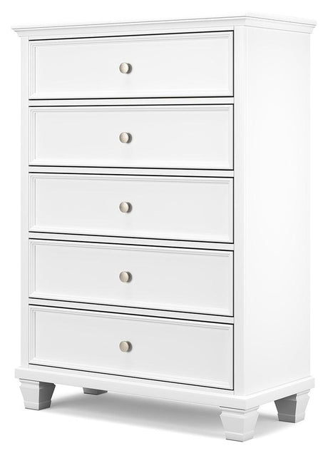Fortman White Chest alternative side angle