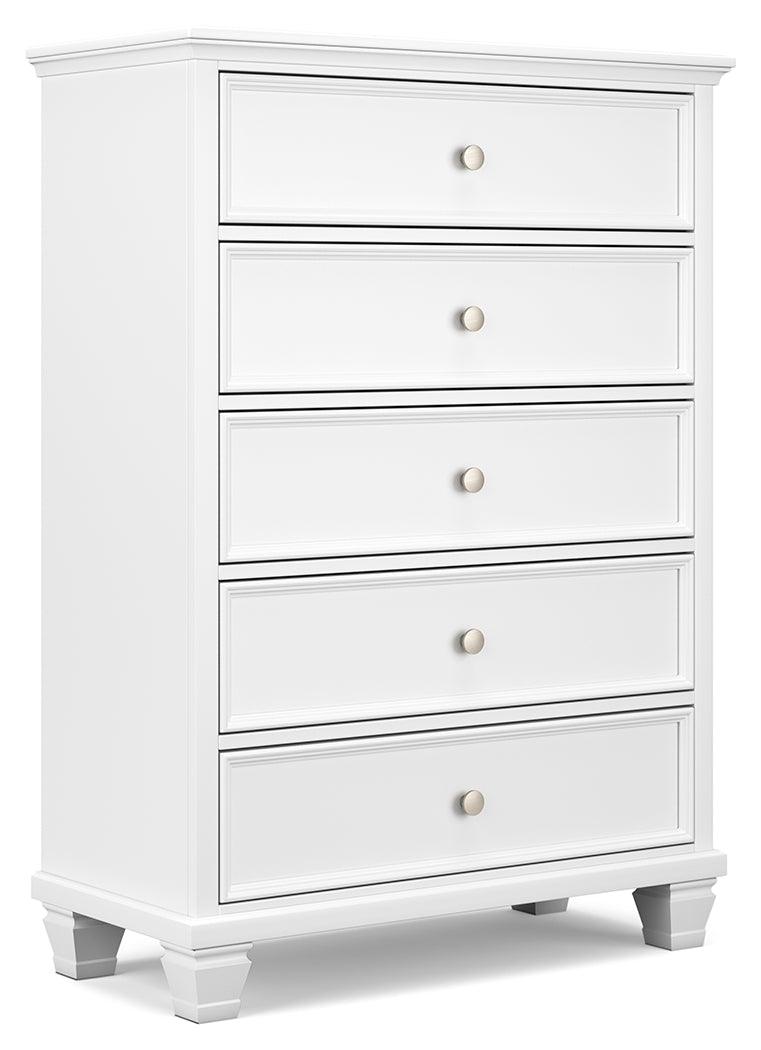 Fortman White Chest angled side view