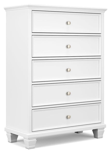 Fortman White Chest angled side view