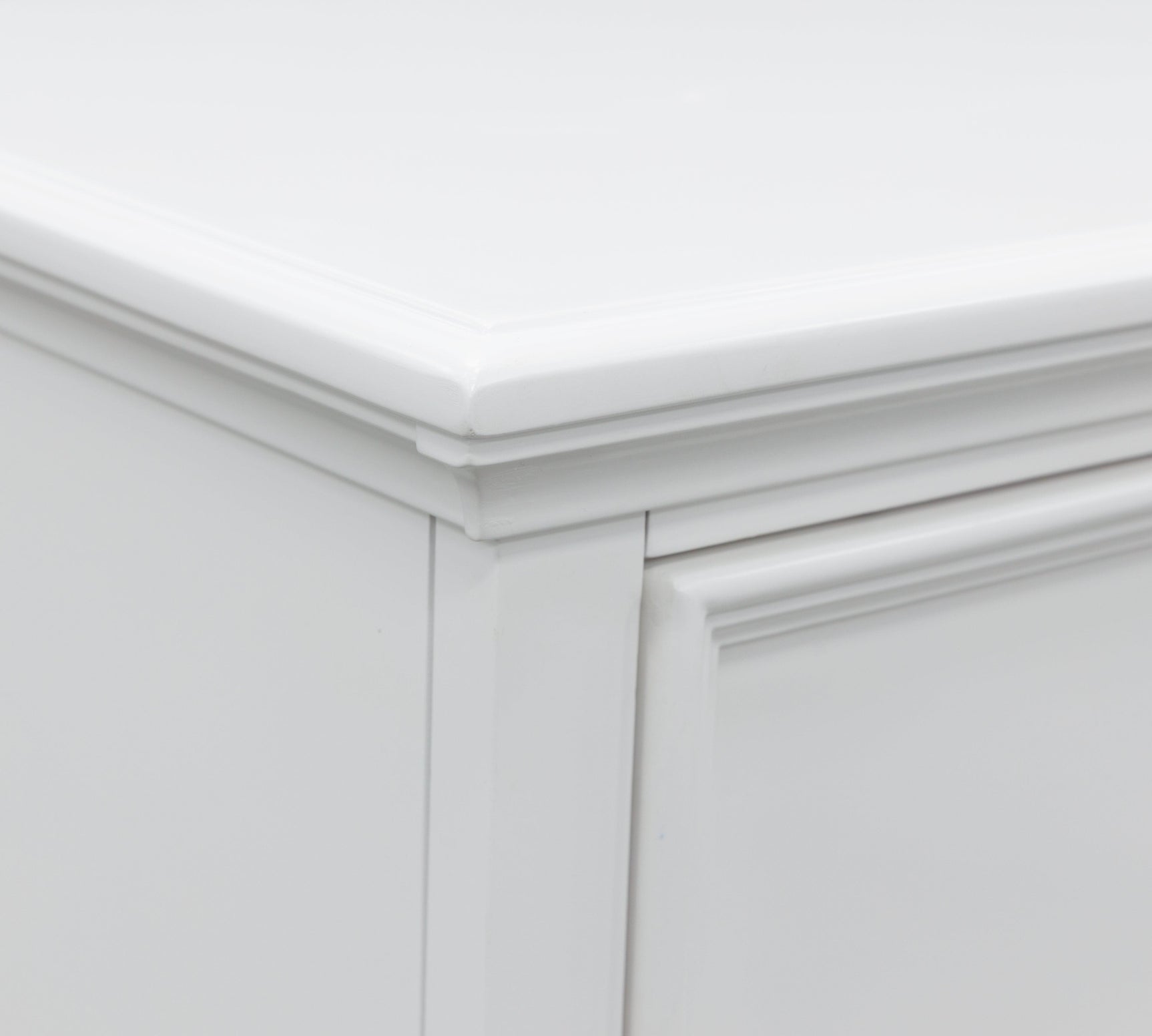Close-up of drawer detail on Fortman Chest