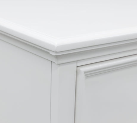 Close-up of drawer detail on Fortman Chest