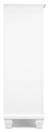 Side profile of Fortman White Chest