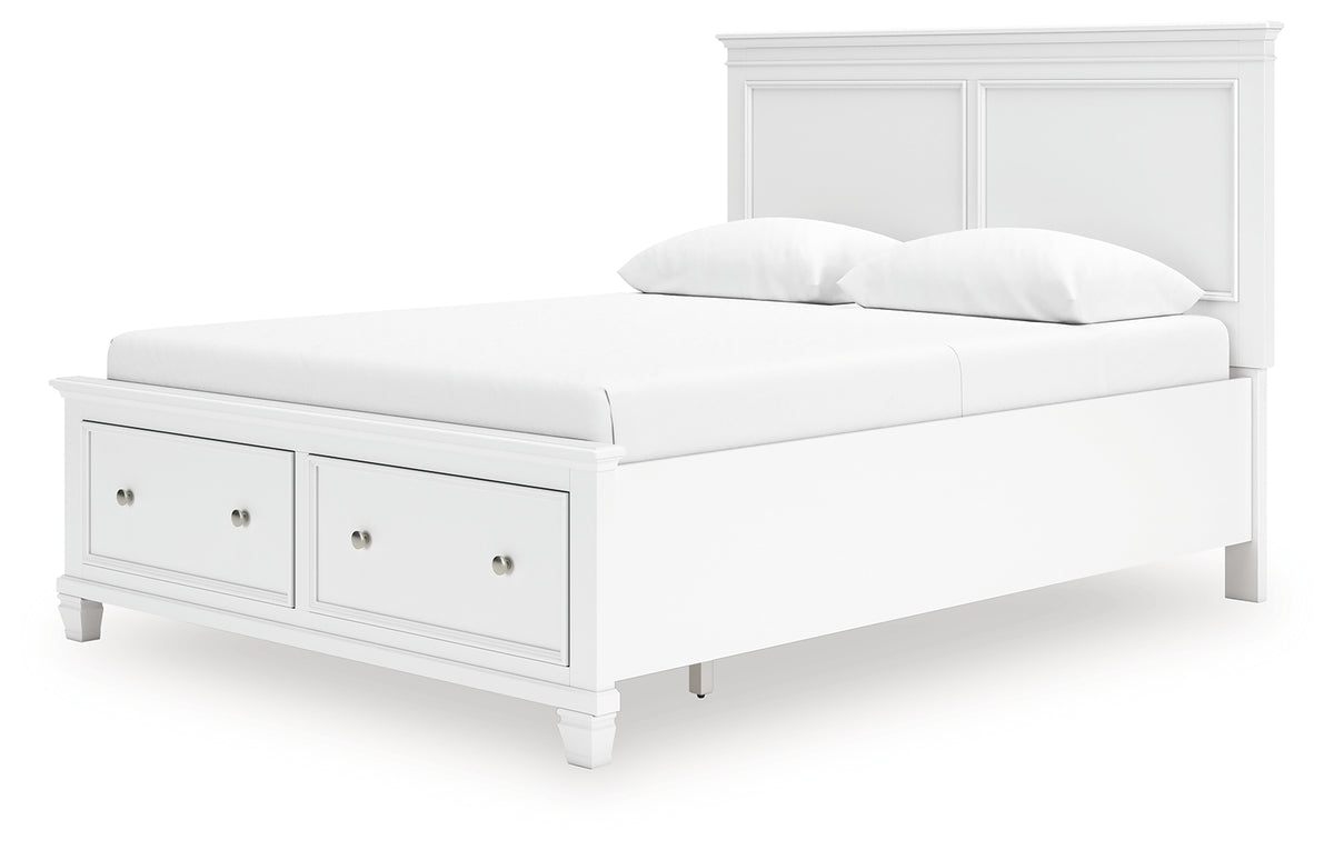Alternative angle of Fortman Queen Panel Bed