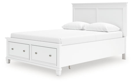 Alternative angle of Fortman Queen Panel Bed