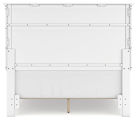 Fortman White Full Panel Bed back view