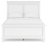 Fortman White Full Panel Bed