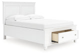Fortman full panel storage bed head-on view
