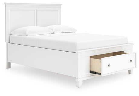 Fortman full panel storage bed head-on view