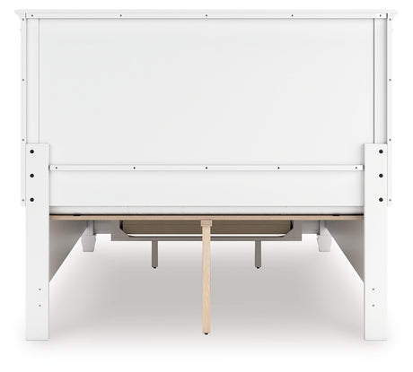 Back view of Fortman full panel storage bed